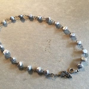 Silpada silver bead necklace